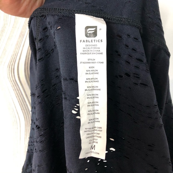 Fabletics Luciana Seamless Pointelle Jacket small - Picture 9 of 9